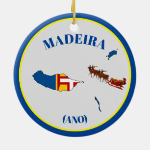 Ornamento cerámico para vacaciones de Madeira