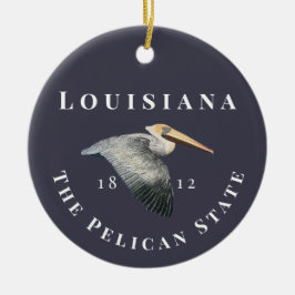 Ornamento cerámico Pelican State 1812