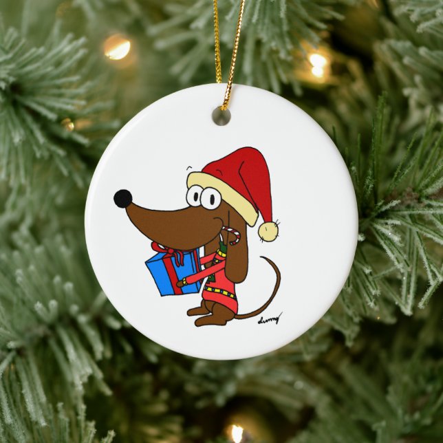 Ornamento cerámico personalizable Santa Midge (Árbol)