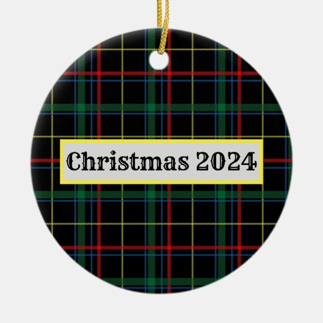 Ornamento Cerámico Personalizado de Fiestas (Frente)