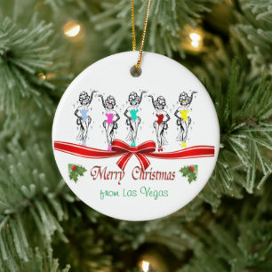 Ornamento cerámico personalizado de los Navidades 