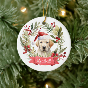 Ornamento cerámico personalizado de YellowLab para