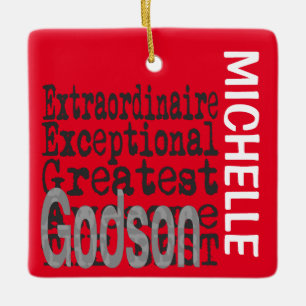 Ornamento cerámico PERSONALIZADO Godson Extraordi