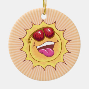 Ornamento cerámico Personalizado Sunny