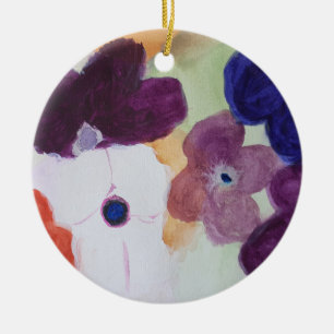 Ornamento cerámico Primavera Anemones