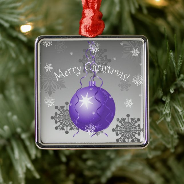 Ornamento cerámico Purple Fancy Christmas (Árbol)