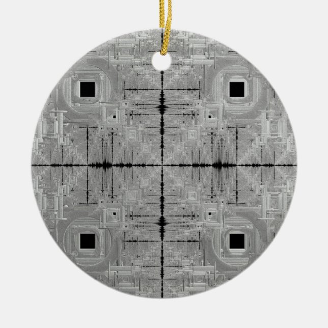 Ornamento cerámico Serenade Plata (Frente)