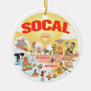 Ornamento cerámico Sunny California