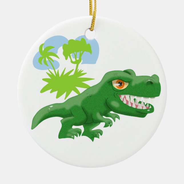 Ornamento cerámico Super Guay T-Rex (Frente)