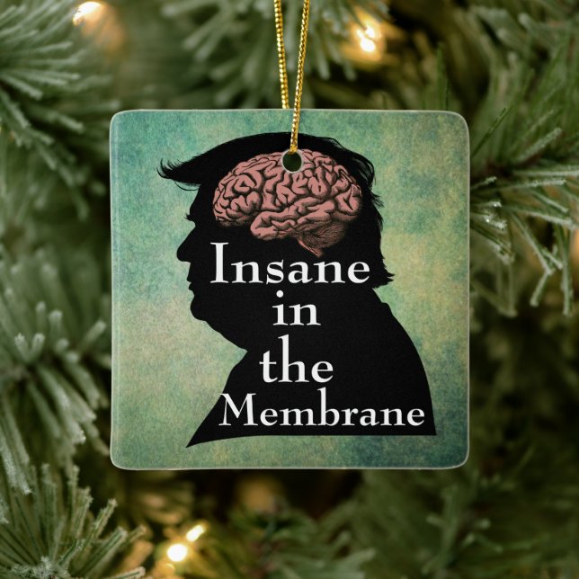 Ornamento cerámico Trump/Insane (Árbol)
