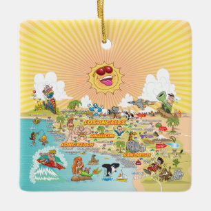 Ornamento cerámico Ultimate Sunny California