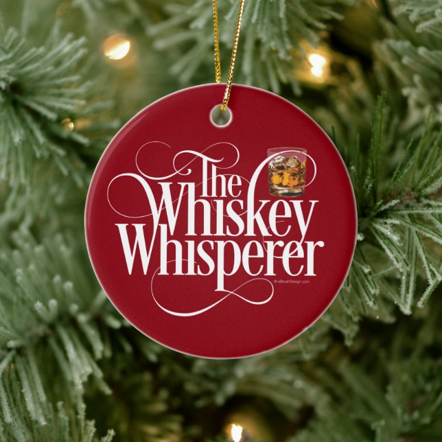 Ornamento cerámico Whiskey Whisperer (Árbol)