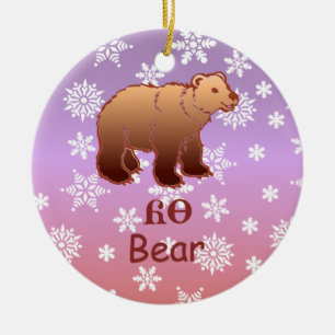 Ornamento cherokee del navidad del oso