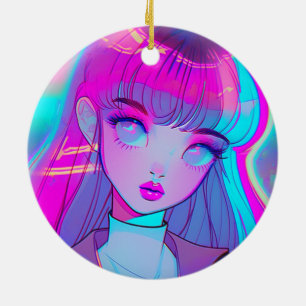 Ornamento Chica Cute Neon Anime