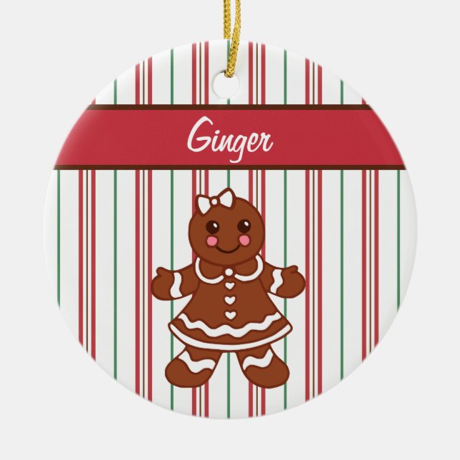 Ornamento Chica Gingerbread Personalizado (Frente)