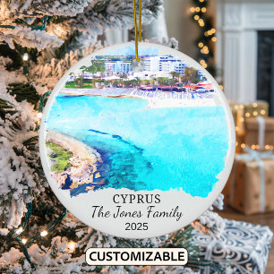 Ornamento chipriota personalizado, regalo de Chipr