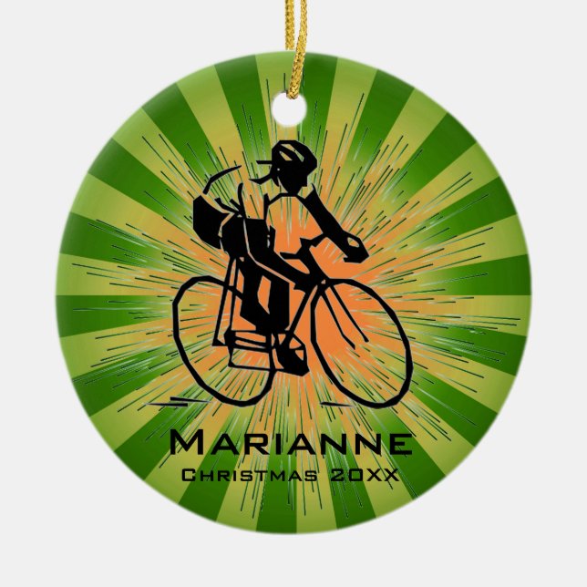 Ornamento ciclista personalizado (Frente)