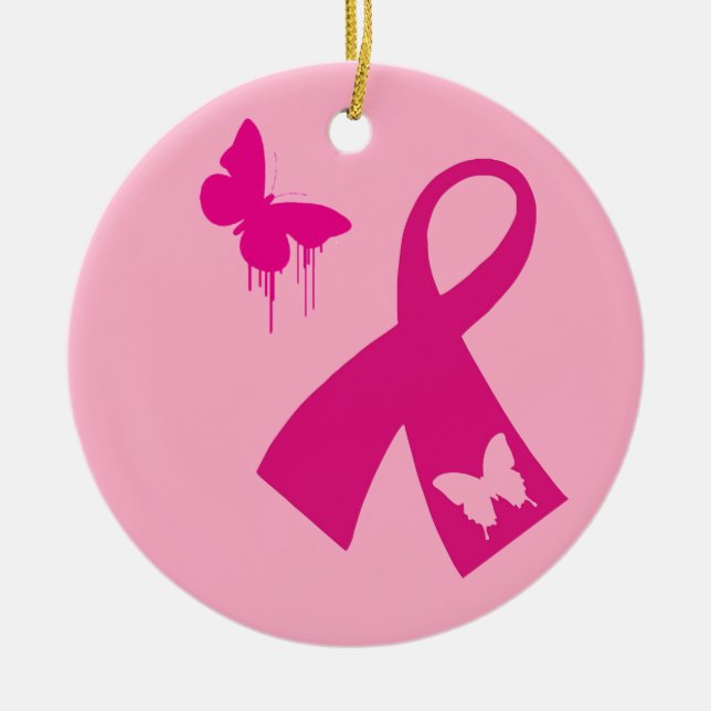 Ornamento: Cinta con adorno navideño mariposa (Frente)