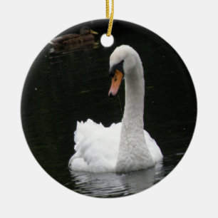 Ornamento cisne blanco