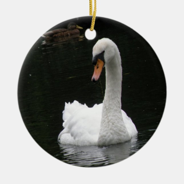 Ornamento cisne blanco (Frente)