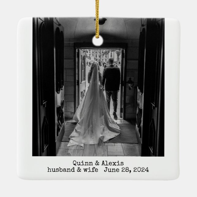 Ornamento clásico Boda (Reverso)
