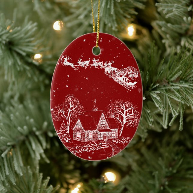 Ornamento clásico británico de Navidad (Árbol)