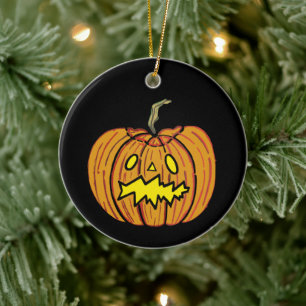 Ornamento colgante de calabaza personalizada Hallo