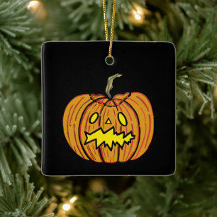 Ornamento colgante de calabaza personalizada Hallo