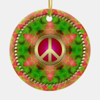 Ornamento colgante de signo de paz Neon Star Groov