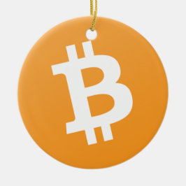 Ornamento colgante del círculo de Bitcoin