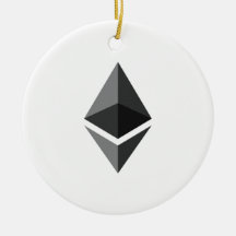 Ornamento colgante redondo de Ethereum