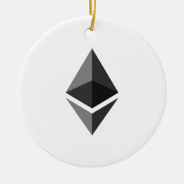 Ornamento colgante redondo de Ethereum