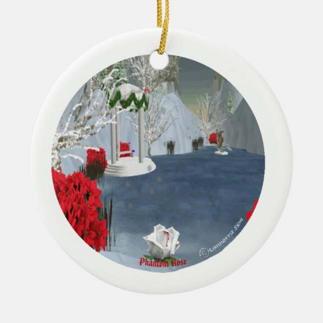 Ornamento color de rosa fantasma (Frente)