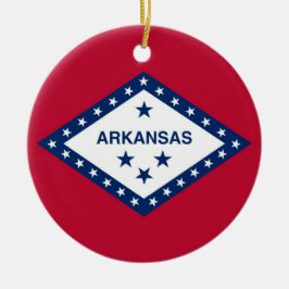 Ornamento con bandera de Arkansas