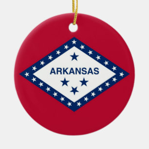 Ornamento con bandera de Arkansas