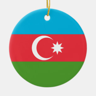 Ornamento con bandera de Azerbaiyán