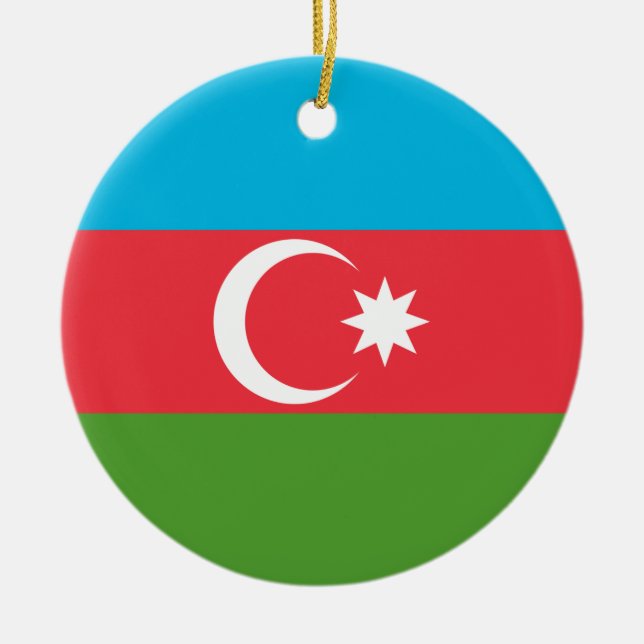 Ornamento con bandera de Azerbaiyán (Frente)
