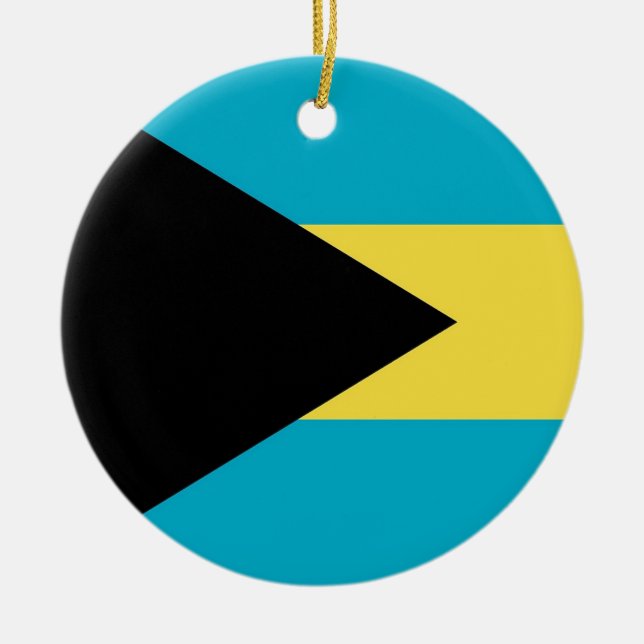Ornamento con bandera de Bahamas (Frente)
