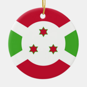 Ornamento con bandera de Burundi