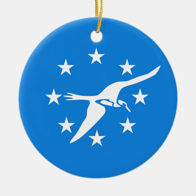 Ornamento con bandera de Corpus Christi, Estados U (Frente)
