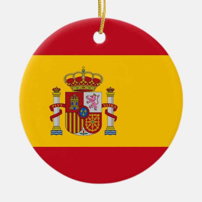 Ornamento con bandera de España (Frente)
