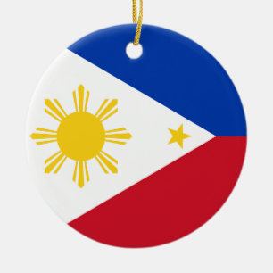 Ornamento con bandera de Filipinas