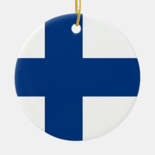 Ornamento con bandera de Finlandia