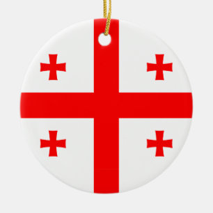 Ornamento con bandera de Georgia