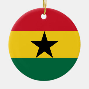 Ornamento con bandera de Ghana
