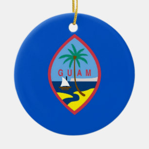 Ornamento con bandera de Guam