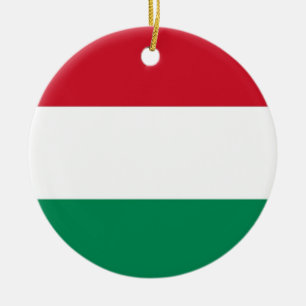 Ornamento con bandera de Hungría