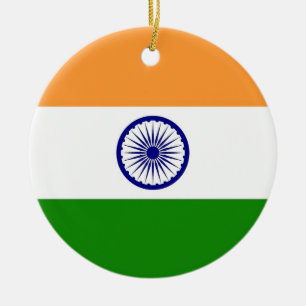 Ornamento con bandera de la India
