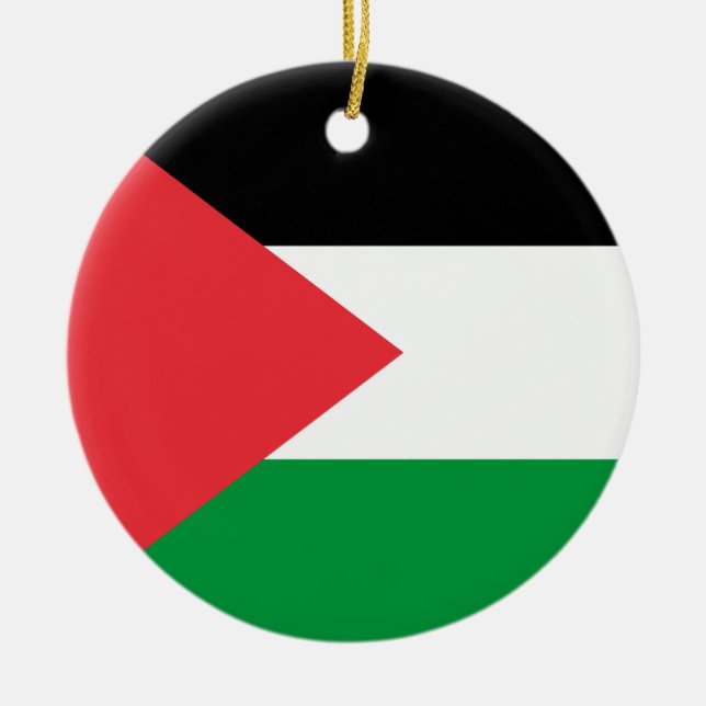 Ornamento con bandera de Palestina (Frente)