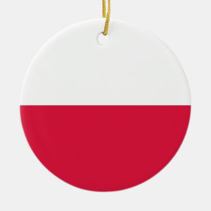Ornamento con bandera de Polonia